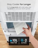 Pro Breeze 4-in-1 Air Cooler with 10L Tank, Remote, Timer, Oscillation view 8