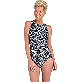 Maxine of Hollywood Womens High Neck Maillot One Piece Swimsuit