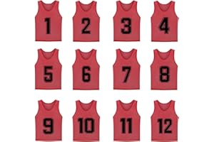 MTTYYD Numbered Scrimmage Training Vest - Soccer, Pinnies - Practice Jersey Pennies for Kids,Youth and Adults