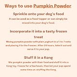 Buddy & Lola 100% Natural Pumpkin Powder for Dogs High Fibre Uk view 4