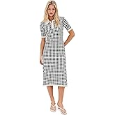 Sea Women's Saige Gingham Knit Midi Dress