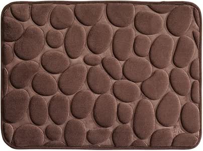 InterDesign Basic Tapete de baño, alfombra antideslizante pequeña de