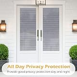 rabbitgoo Window Film Privacy 75x200 cm Frosted Stripe Glass Covering UV view 9