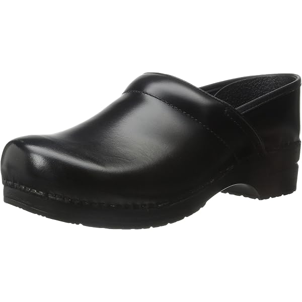 Dansko Women's Professional Oiled Leather Clog,Black,41 EU / 10.5