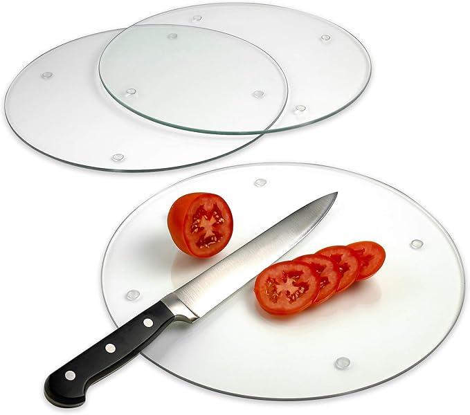 Tempered Glass Cutting Board Long Lasting Clear Glass Scratch