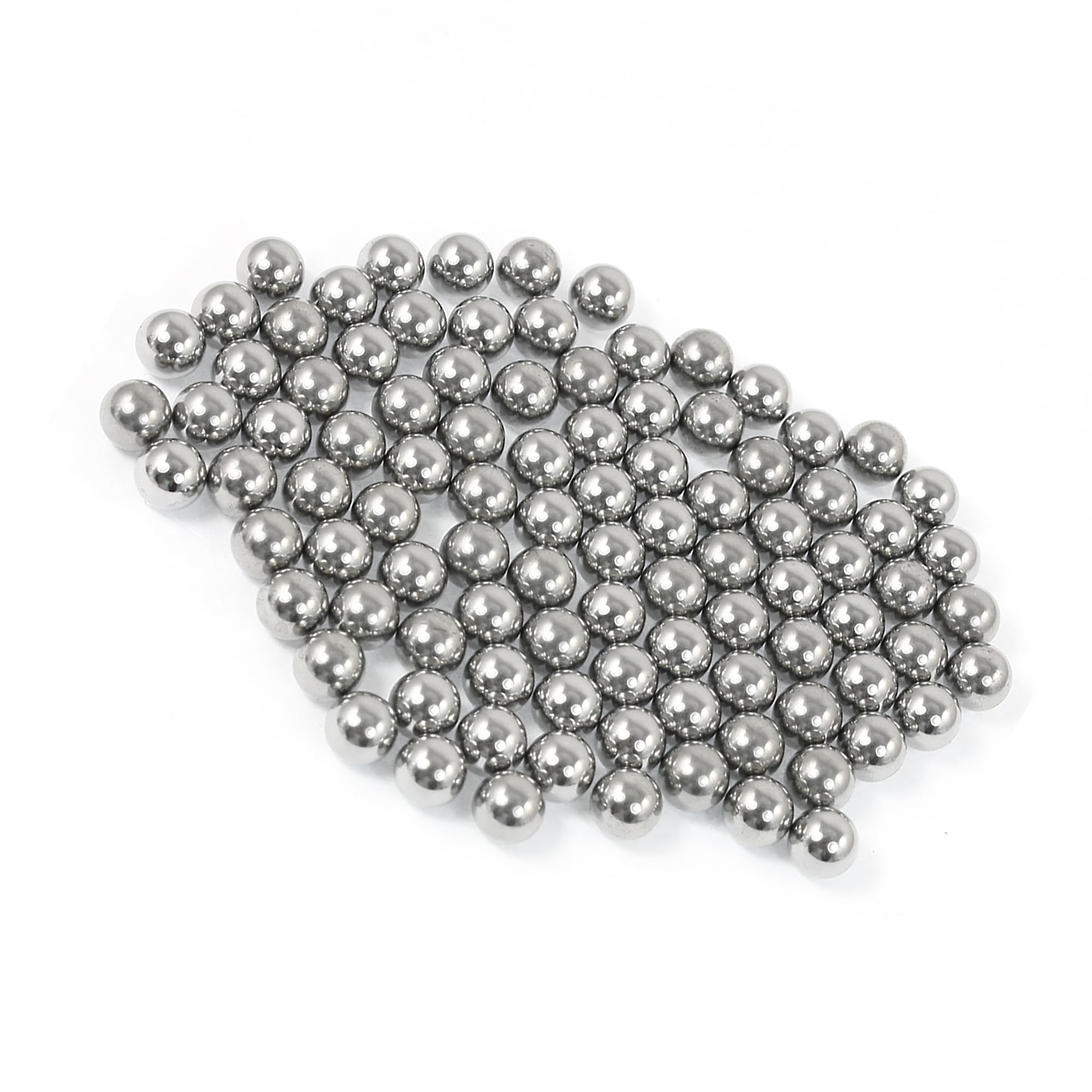 VekAuto 90 Pcs Bearing Steel Ball, 6mm Universal Bicycle Steel Silver Tone