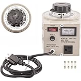 YaeCCC Auto Voltage Transformer AC Variable Voltage Converter Transformer 110VAC Input, 0-130VAC Beige (500W)
