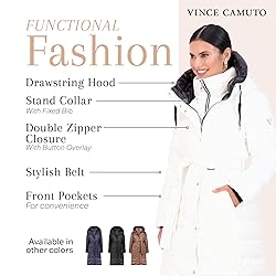 Vince Camuto Hooded Women's Puffer Jacket, Womens