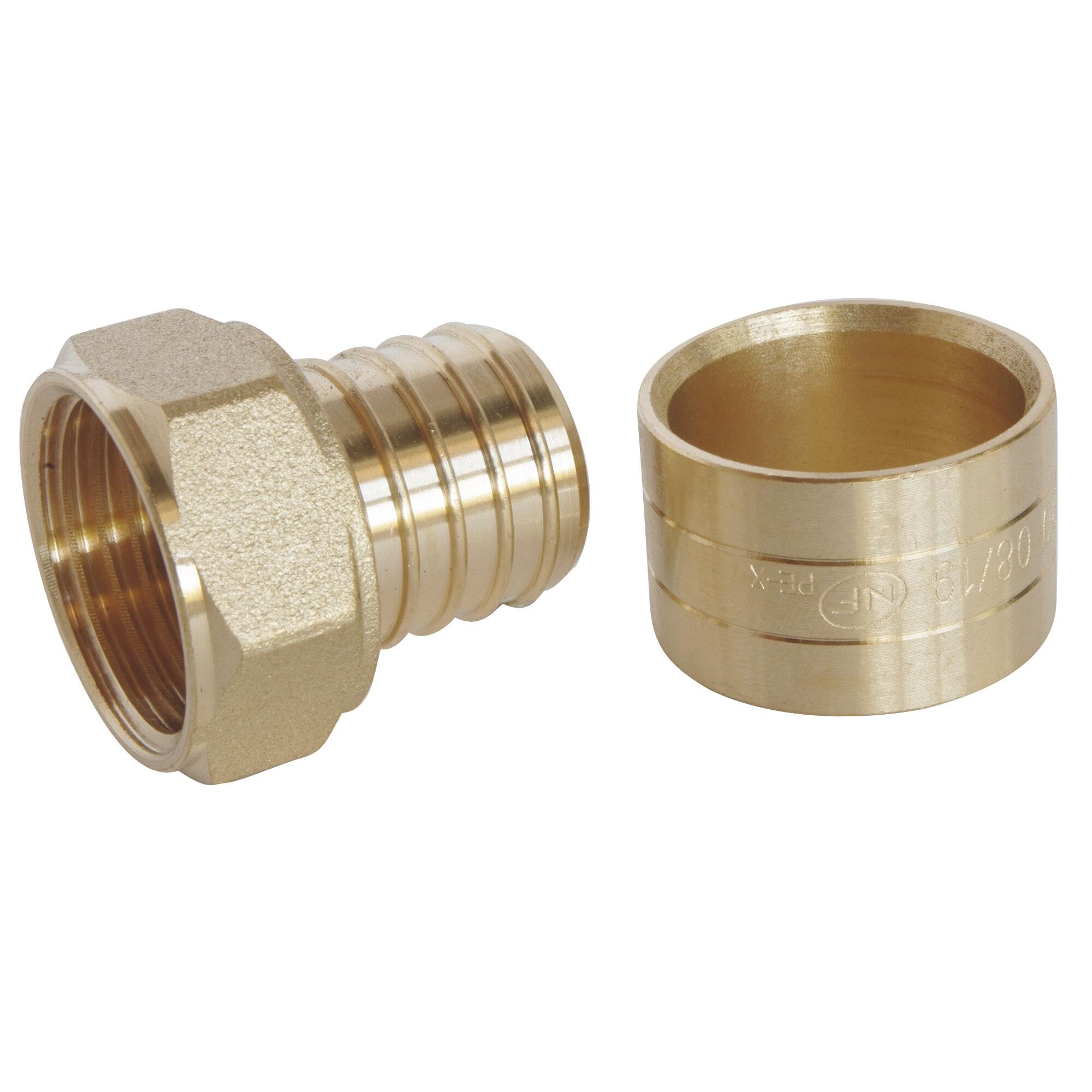 SOMATHERM FOR YOU 2301-20-15 Straight Sliding Screw Connection, Gray, weiblich 15/21 (1/2") -PER 20 — image 1