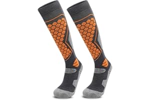 JRZHX Non Slip Hiking Socks for Men & Women, Merino Wool Socks for Men & Women, Soft & Breathable, Arch & Achilles Protection