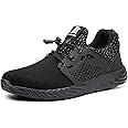 Furuian Steel Toe Indestructible Shoes Men Women Lightweight Puncture Resistant Safety Work Shoes Sneakers for Construction Working Breathable