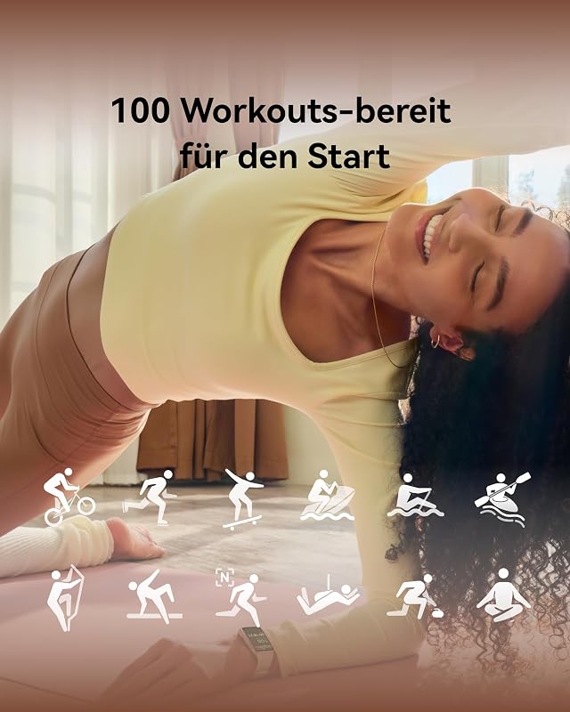 Band 11 Smartwatch, Fitness Tracker, Legierungsgehäuse, Schwarz