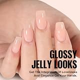 TOMICCA Gel Nail Polish Translucent Pink White 15ML Soak-Off UV LED view 2