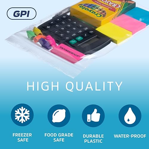 Plymor 6x6 Inch Clear Zip Lock Bags - 2 Mil Thick, Case Of 1000, Reclosable & Food Safe For Storage, Crafts, & Organization - View #5