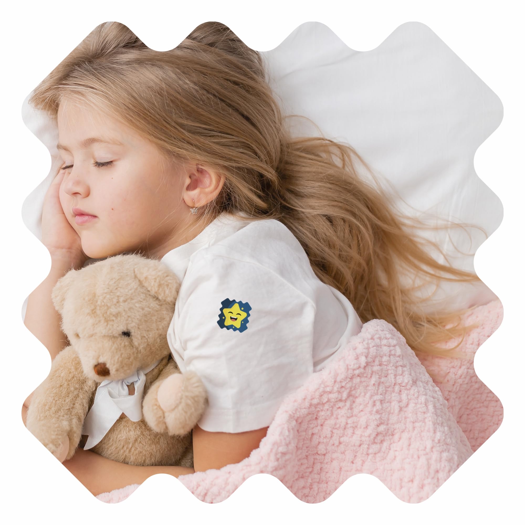NATPAT Sleepy Patch Bed Time Stickers for Kids - Sleep Promoting Patch - Non-Toxic Solution for Better Sleep - Chemical & Drug Free, Melatonin Free - Buzz Patch Natural Patch (24 Pack)