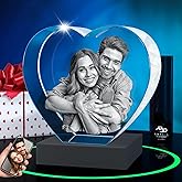 ArtPix 3D Premium Crystal Photo, Personalized Gifts for Women, Wife, Men, Mom, Father, Her, Him, Dad, Grandpa, Great Customized Gift with Your Own Photo, Custom Glass 3D Laser Etched Picture Wedding