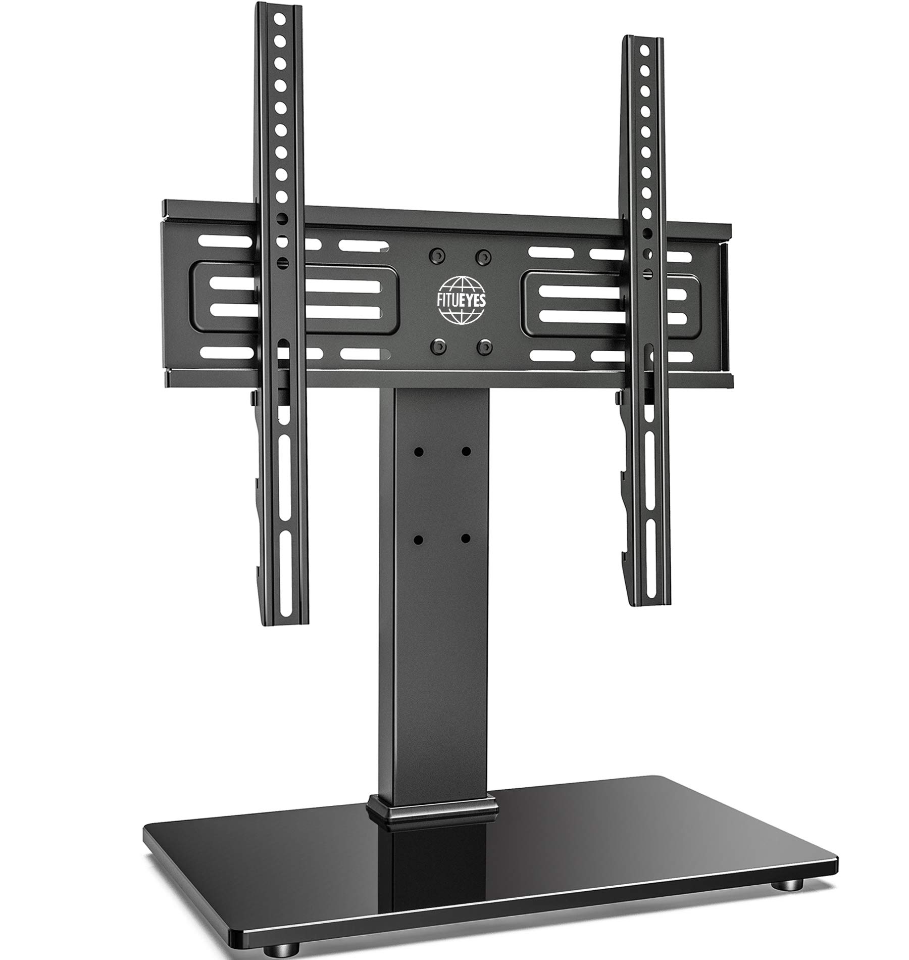 Fitueyes TV Pied Support Sur Table Pour Téléviseur Ecran De 26 À 55 Pouces Hauteur Réglable Support Pour TV LCD Led Plasma