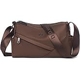 Eslcorri Crossbody Bags for Women, Small Shoulder Bag Nylon Simple Purse with Zipper, Lightweight Casual Mini Purse