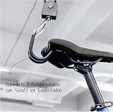 Fischer Bicycle Lift Plus Ceiling Mount | 30kg E-Bike Garage Storage | Up to 4m view 2