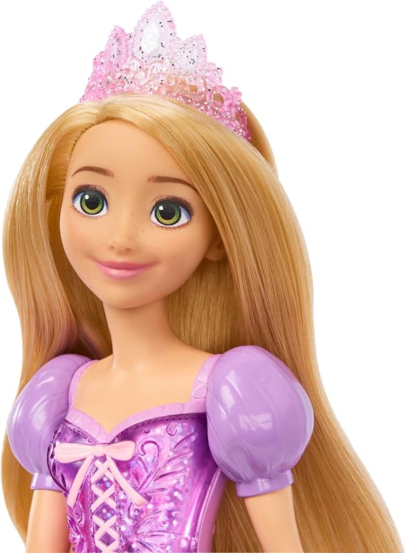 Boneca princesa do filme mattel disney princess rapunzel tangled, brinquedo +3 anos (hlw03) — foto 3 de 7