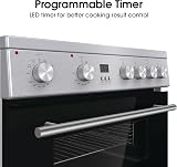 Hisense HDE3211BXUK 60cm Electric Cooker with Ceramic Hob Brushed Stainless view 5
