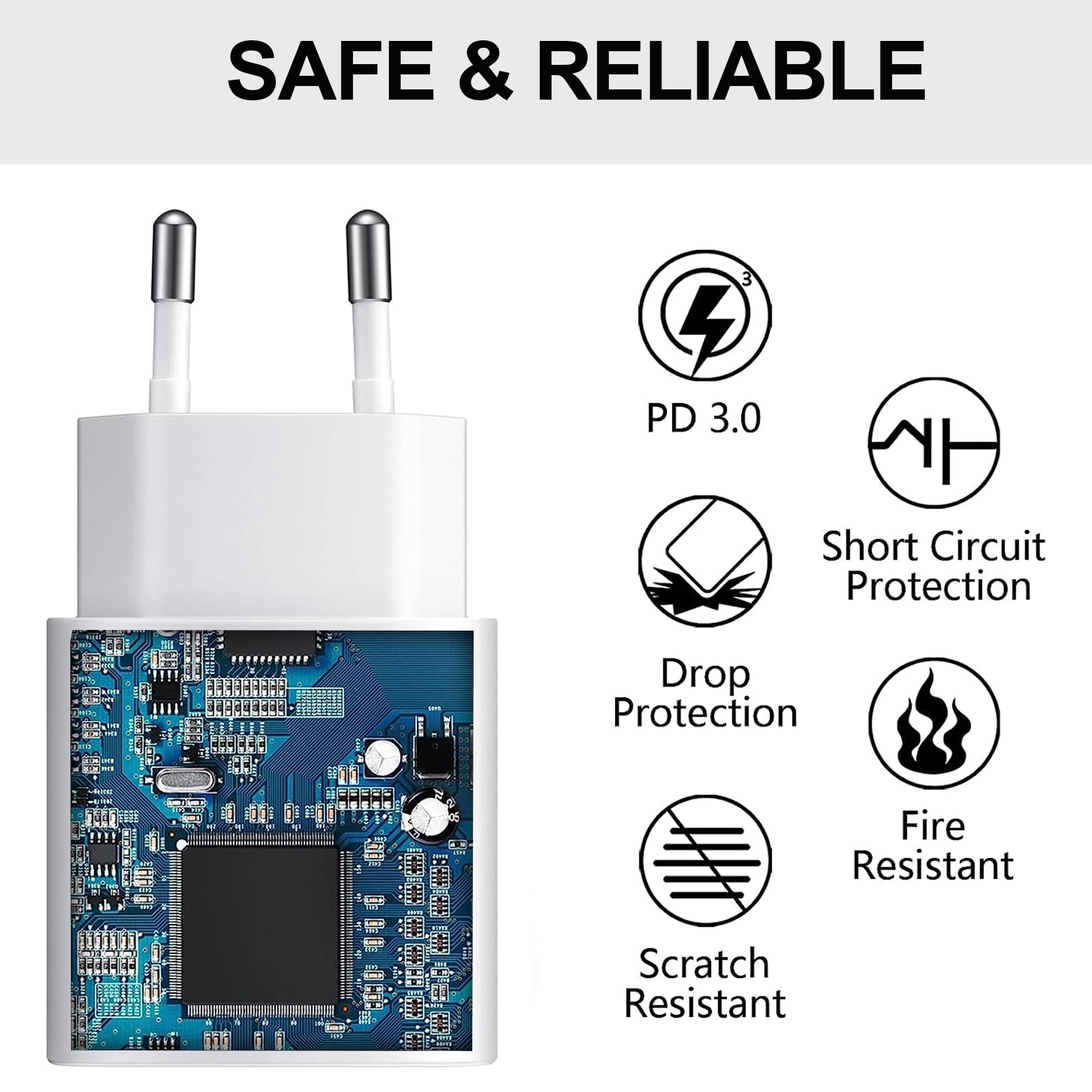 25W Schnellladegerät Ladekabel für Samsung Galaxy S26 S25 S24 S23 S22 S21 S20 FE Ultra Plus A57 A56 A55 A54 A36 A35 A16 Z Fold 7, Ladegerät USB C Schnellladekabel und Typ C Handy Netzteil Adapter 2