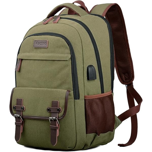 Amazon.com: Mancio Vintage Slim Laptop Backpack for Women  display picture 3