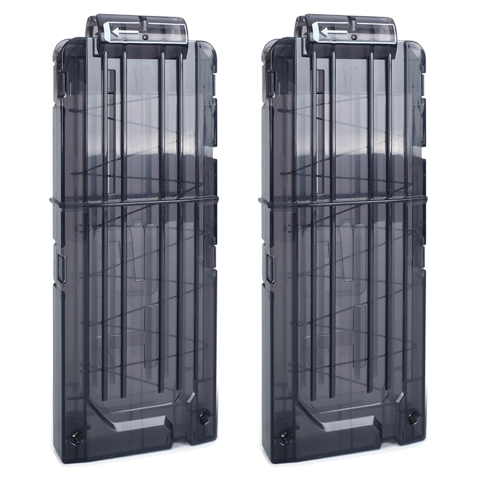TiGog 2 Pcs Clip Magazines for Nerf N Strike, 12-Dart Clips Magazine, Quick Reload Darts Clip Magazine for Nerf N-Strike Elite Series Toy Rifles, Black — image 1