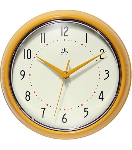 Amazon.com: SEIKO QXA793RLH Time Tutor Non Ticking Clock, Red, 12