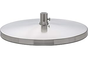 DAYLIGHT Desk Lamp Base for Slimline Models – Non-Slip Freestanding Stand - Compatible with D35108, D35107, D35106 – Brushed Steel Finish