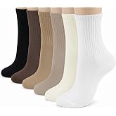 BomKinta Women Calf Socks Athletic Crew Sock | Casual, Cute, Soft, Cotton, Above Ankle, Gifts