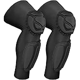 TUOYR Knee Pad Protective Calf Shin Guards for Adult Youth Leg Compression Sleeve Pad for Football Basketball Volleyball Soccer Protective Gear Calf Support Cuff with Anti-Slip Strip (1 Pair)