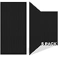 5 Pack Acoustic Panels,47.2x23.6x0.4 inch Acoustical Wall Panels,Large Soundproof Panels,Self-Adhesive Sound proof panels for walls,Acoustic Treatment for Recording Studio&Office Vertical,Black