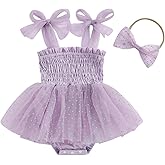 Meihuida Newborn Baby Girl Sleeveless Rompers Summer Clothes Cotton Bodysuit with Headband