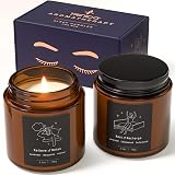 TRINIDa Relax & Recharge Sleep Candles for Men Gift Set Aromatherapy