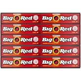 WRIGLEY'S BIG RED Cinnamon Chewing Gum Bulk Pack, 5 Sticks, 40 Count | BIG RED gum, cinnamon gum, breath-freshening gum with bold cinnamon flavor for after meals, office, car, travel