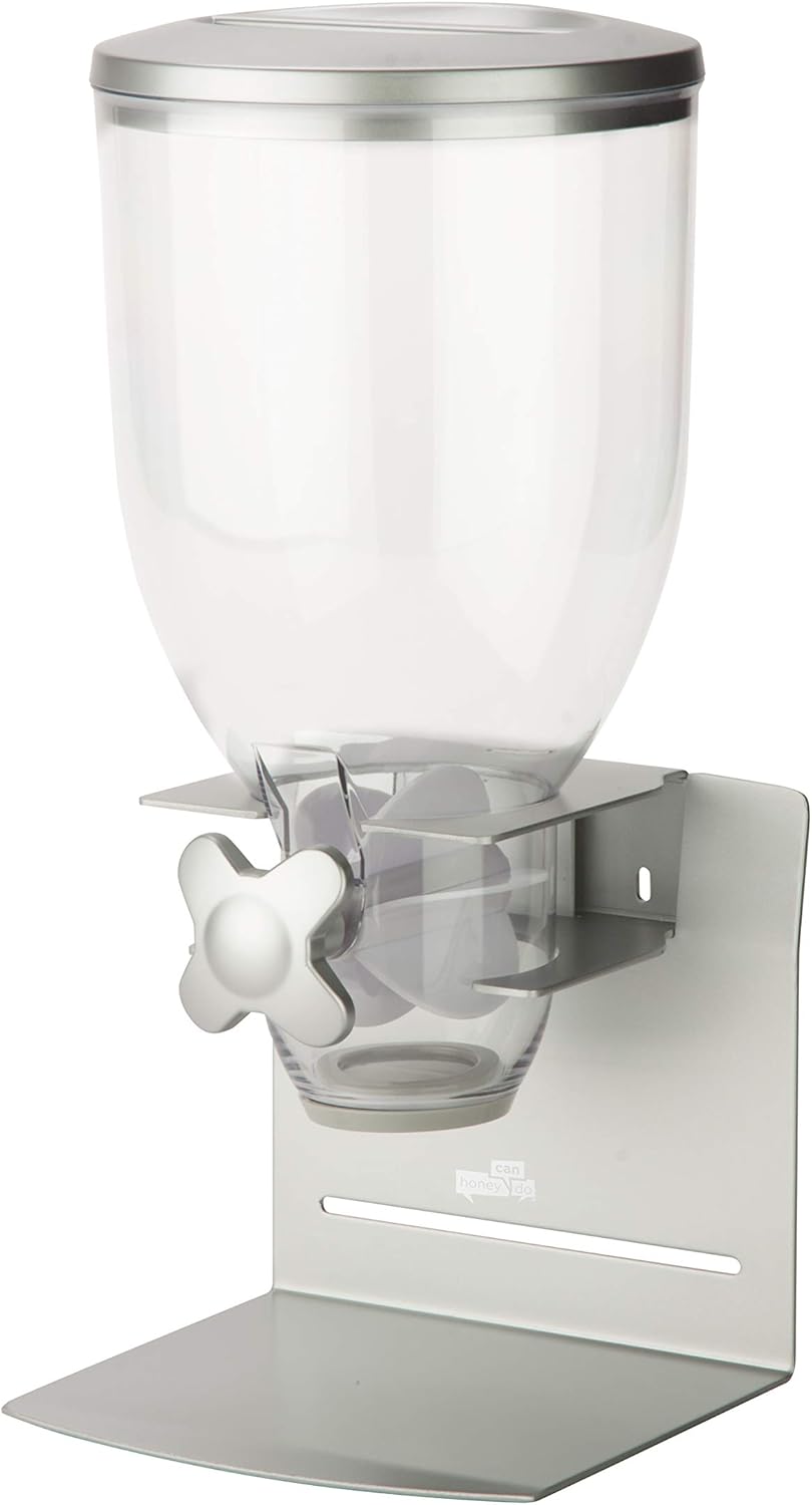 Zevro Indispensable Professional Dry Food Dispenser, Single Control, Stainless Steel, Silver: Food Dispenser Pro: Kitchen & Dining