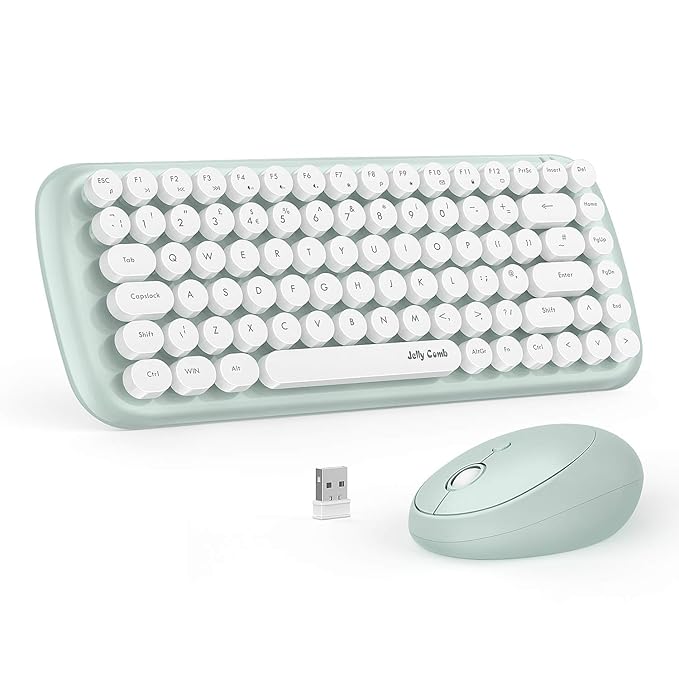 Jelly Comb Keyboard And Mouse Set, 2.4Ghz Ergonomic Amazon.co.uk