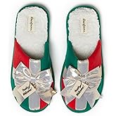 Dearfoams Women's Ugly Sweater Closed Toe Scuff Slipper