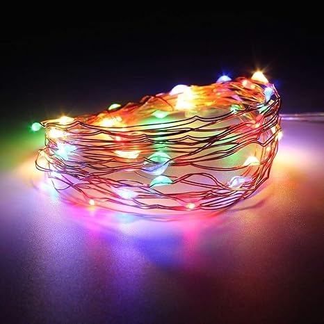 Dripping Colors Multi Color Led String Lights,USB, 3M 30 LEDs,(Multi Color)