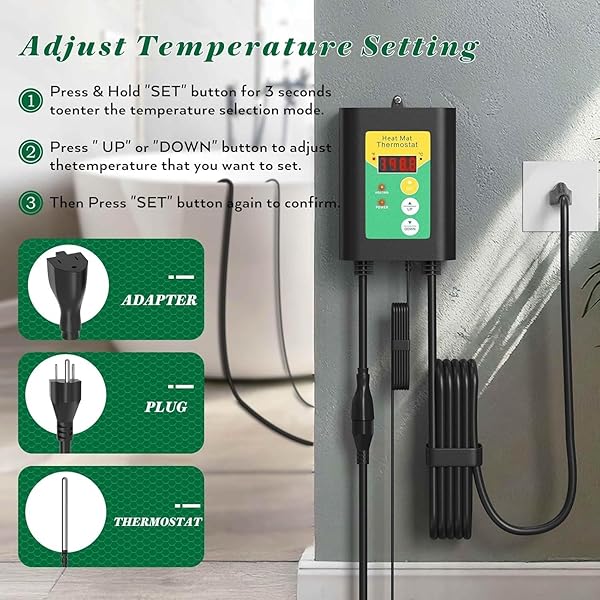 3500W 240V TITANIUM FULLY SUBMERSIBLE PORTABLE ELECTRIC IMMERSION LARGE POOL WATER HEATER WATERPROOF HOT TUB HEATER WITH LCD THERMOSTAT & GFCI PLUG, FOR SWIMMING POOL, BATHTUB, BAPTISTRY, BUCKET (GY)