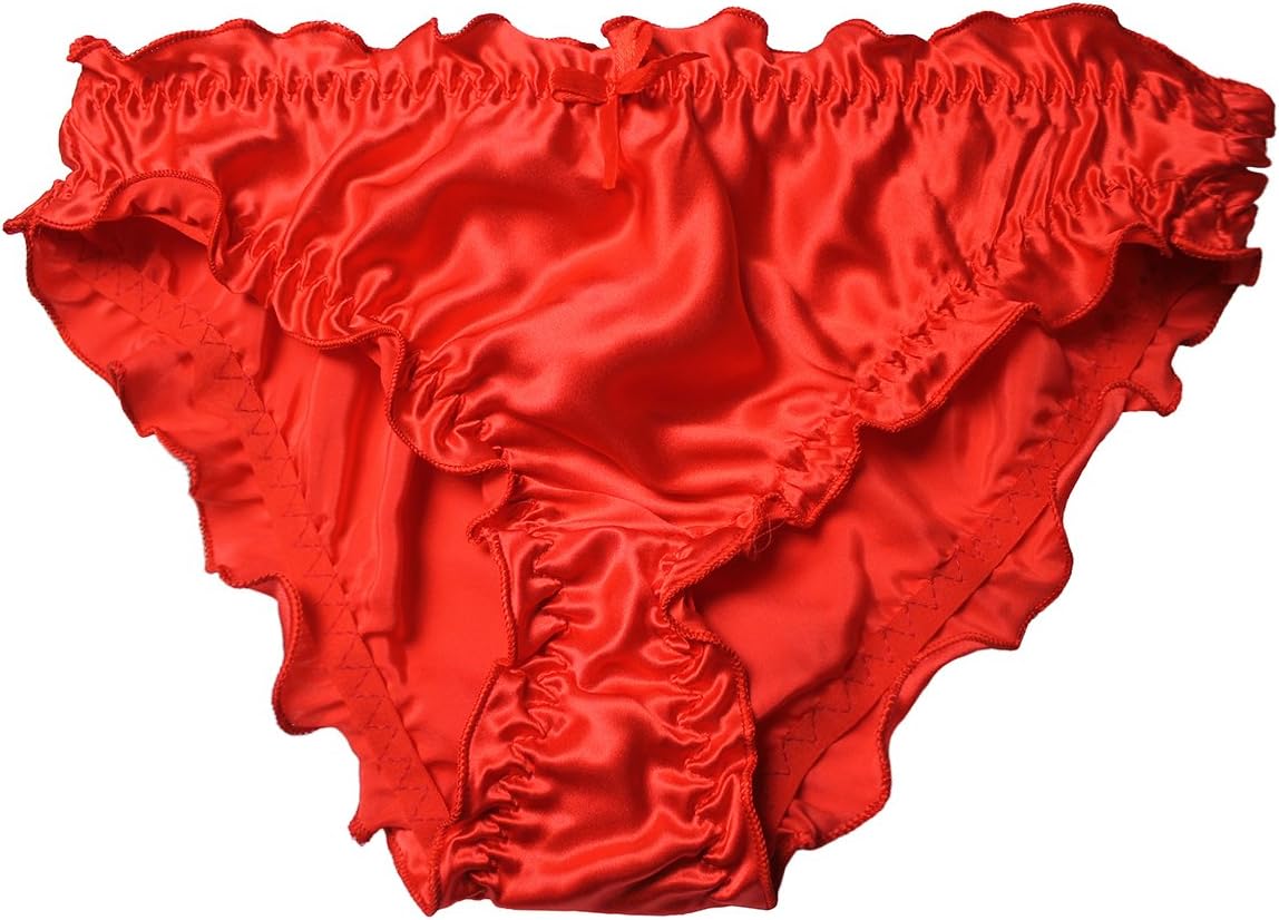 LSHARON SILK Women's Sexy 100% Mulberry Silk Briefs Lingerie Gymnastics Thong Ballet Underwear Panties
