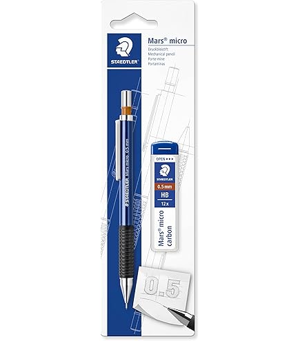 STAEDTLER Mechanical Pencil 0.7mm, Mars Micro, 775 07 02, Blue