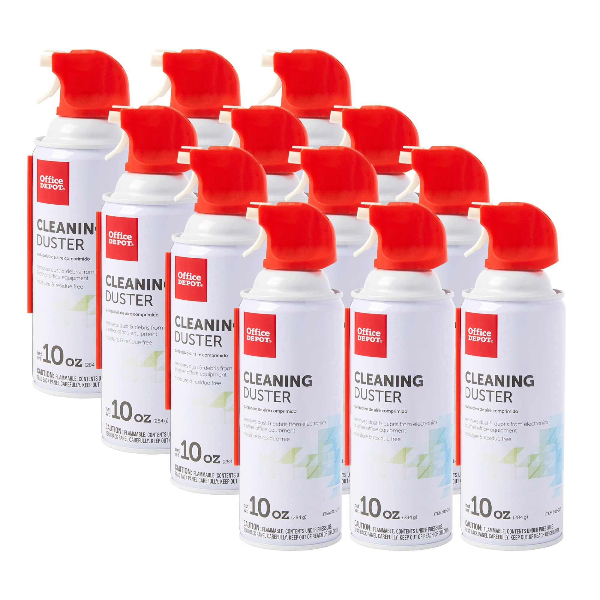 Office Depot® Brand Cleaning Dusters, 10 Oz, Pack Of 12