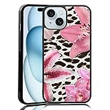 MMYAJT Leopard Print Phone Case Fit for iPhone 15