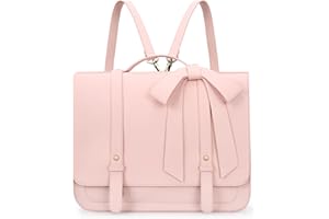 ECOSUSI Briefcase for Women Messenger Backpack PU Leather 14 inch Laptop Bag Satchel Computer Bag for College Business Travel