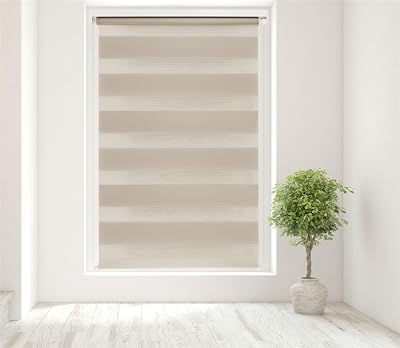 Caecus Day Night Blind Long Drop Taupe 060cm x 210cm