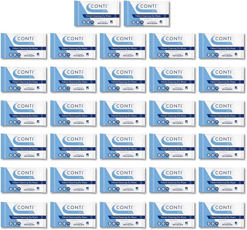 CONT I Conti Soft Large Dry Wipes 32 x 28 cm Case of 3200 100 Pack