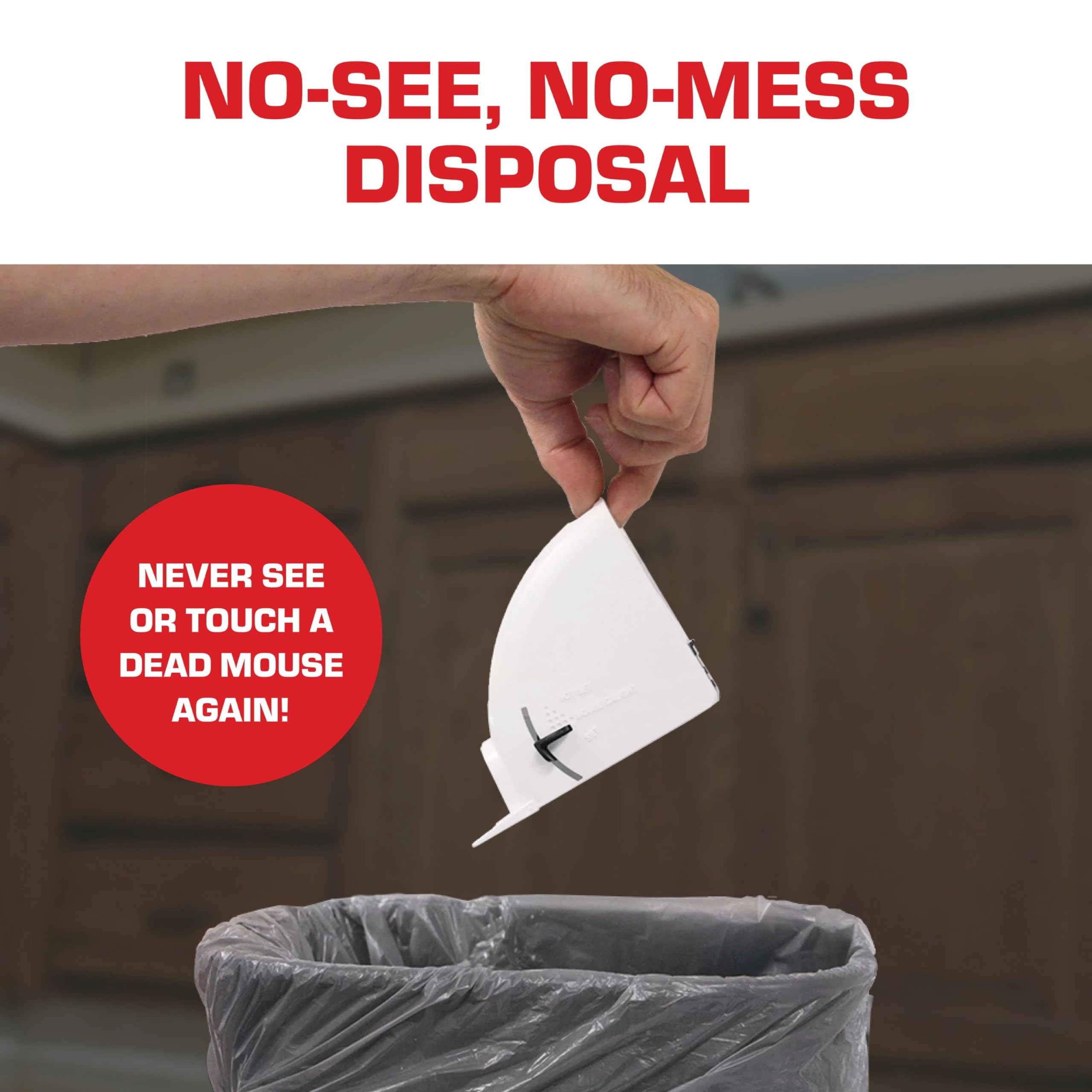 Tomcat Kill & Contain Mouse Trap, Never See a Dead Rodent Again, 2 Traps