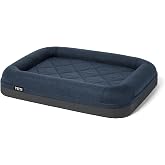 YETI Boomer Dog Bed, Large, for Dogs 35-75 lbs, Navy | Machine-Washable Removable Cover, Waterproof TPU Base, 400D Polyester Twill Cover, Supportive Foam, Portable